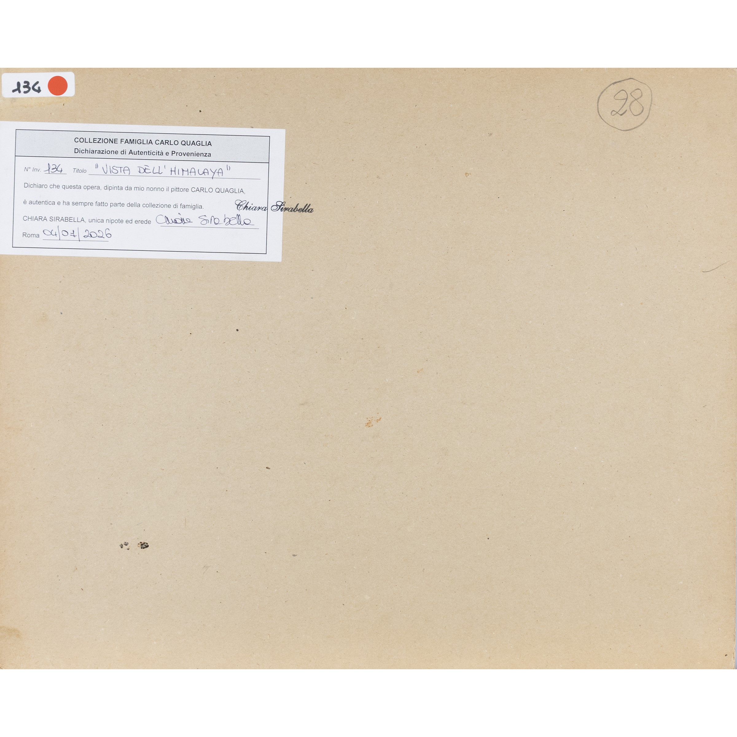 "Vista dell'Himalaya"