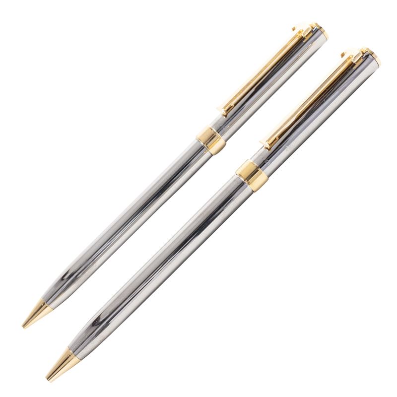 collezione T set di penne vintage, una a sfera ed una matita retrattile