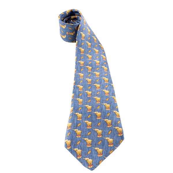 Hermès - vintage tie with elephants