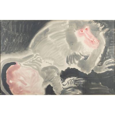 Babuino - Acquerello su carta, 1951
