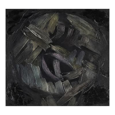 Senza titolo, olio su tavola entro cornice