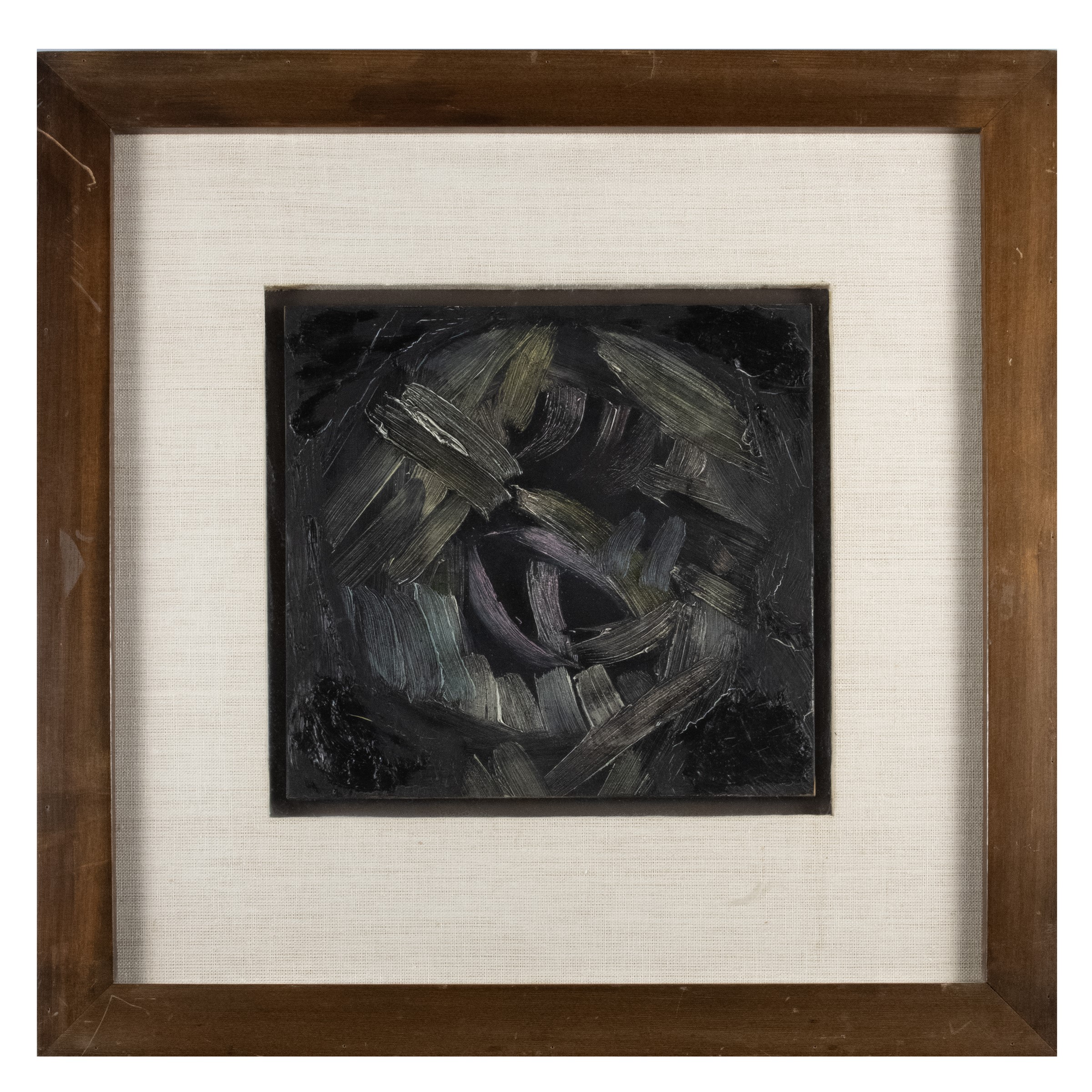 Luciano De Vita - Senza titolo, olio su tavola entro cornice