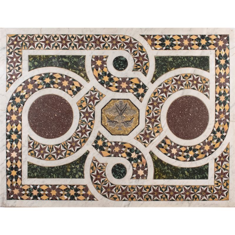 Piano in marmi diversi