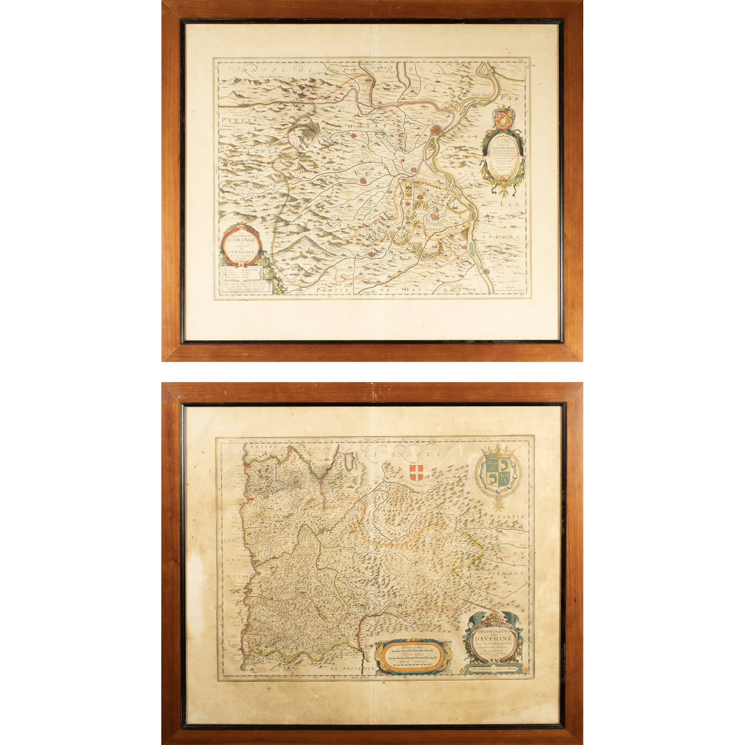 Willem Janszoon Blaeu, La Principauté d'Orange et Comtat de Venaissin - Delphinatvs vulgo Davphin...
