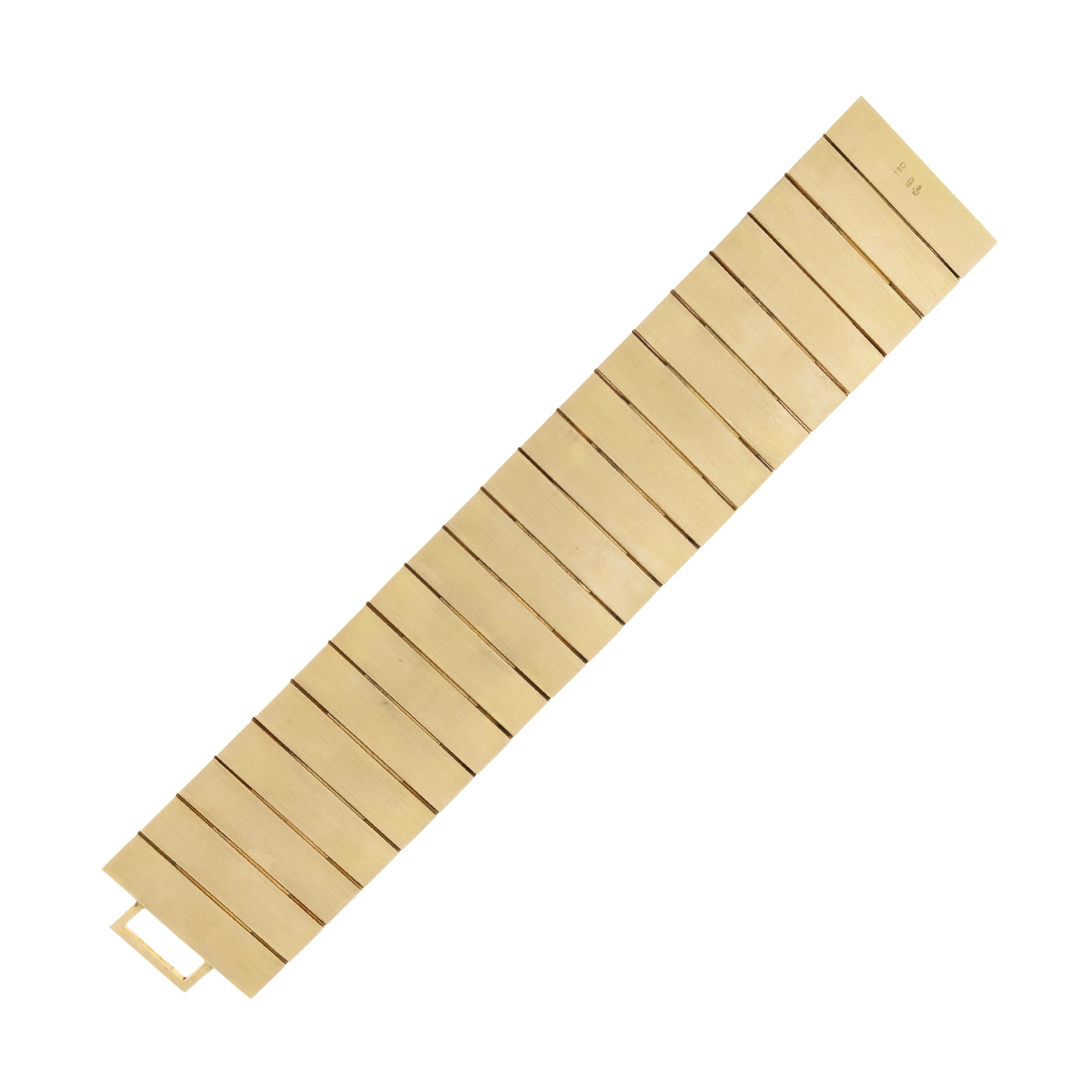 Bracciale a motivo geometrico in oro giallo 18kt