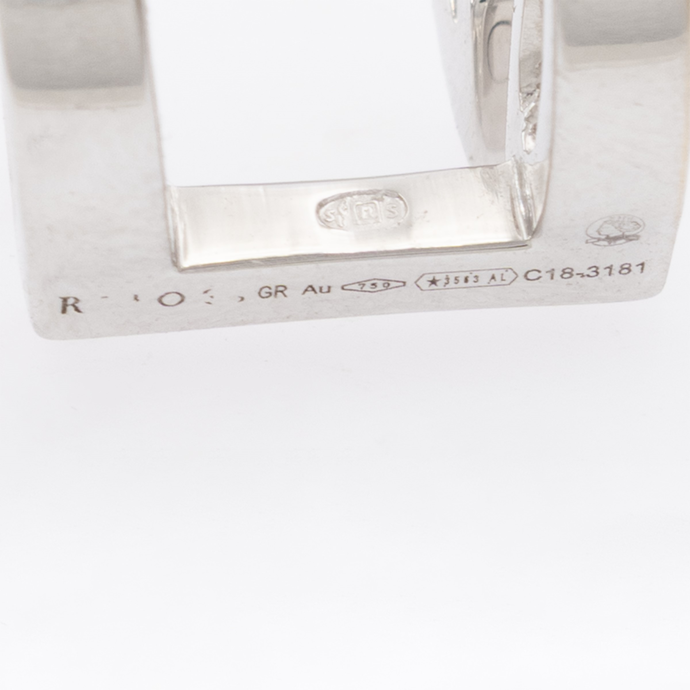 Repossi - Earcuff collezione Berbere 2-row in oro bianco 18kt e diamanti