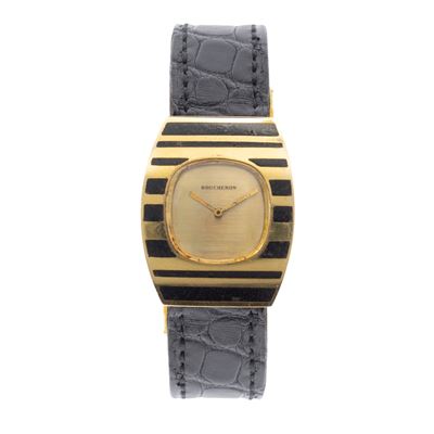 Orologio vintage da donna in oro giallo 18kt con quadrante champagne