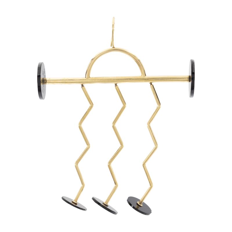 Ettore Sottsass - Orecchino singolo in oro giallo 18kt e onice nero