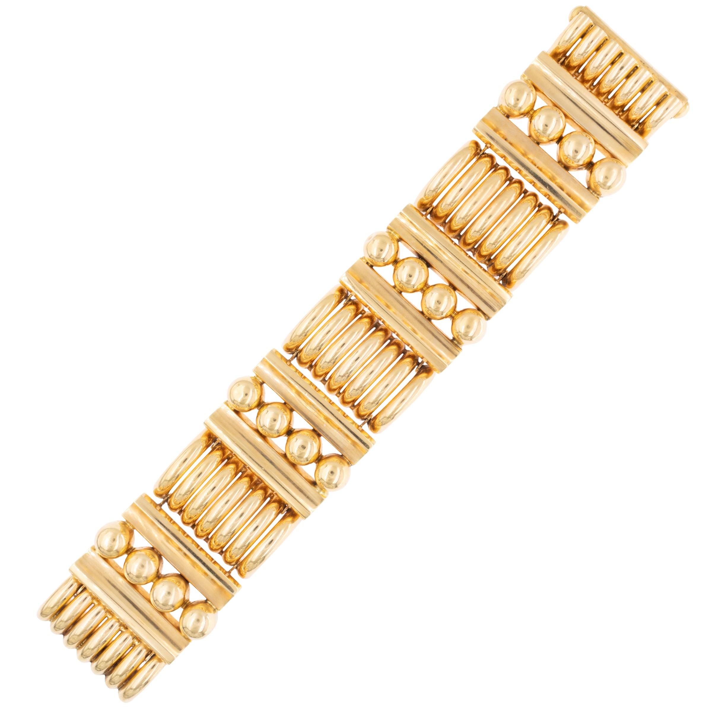 Bracciale a motivo geometrico in oro rosa 18kt
