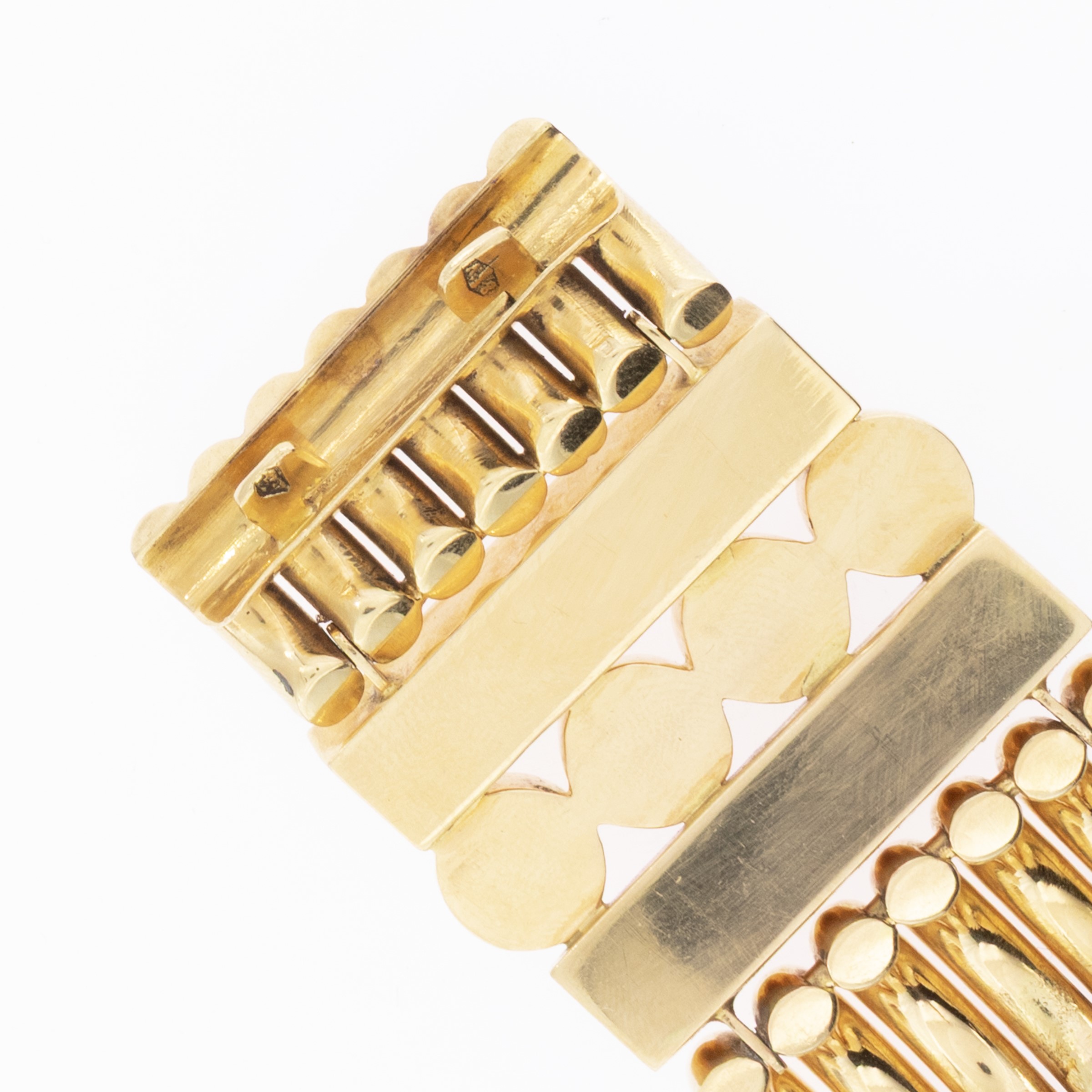 Bracciale a motivo geometrico in oro rosa 18kt