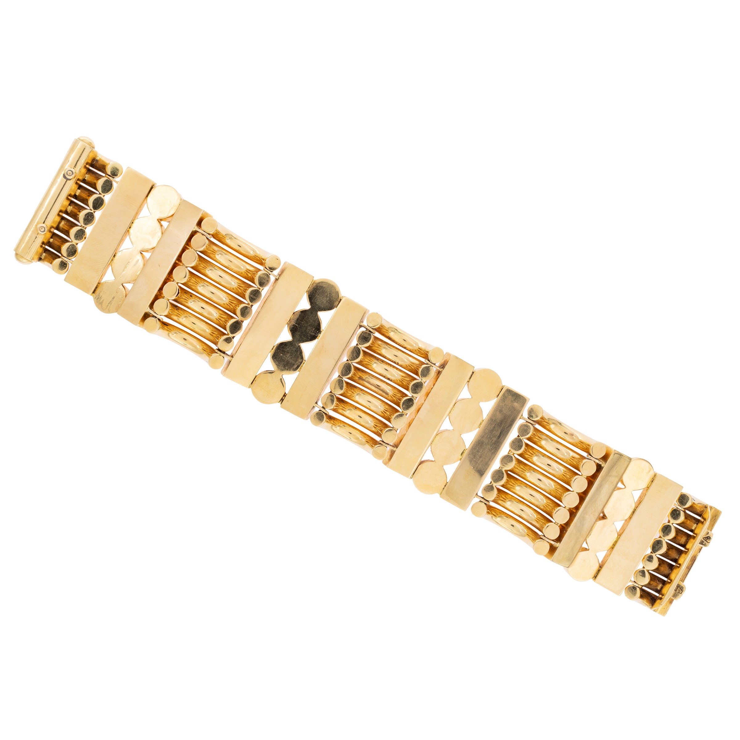 Bracciale a motivo geometrico in oro rosa 18kt