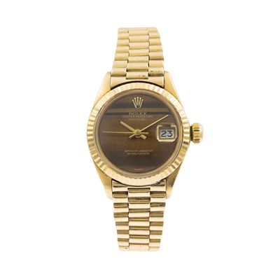Oyster Perpetual Datejust, orologio da donna in oro giallo 18kt, ref. 6917