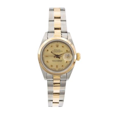 Oyster Perpetual Datejust - Orologio da donna in acciaio e oro giallo 18kt, ref. 69163