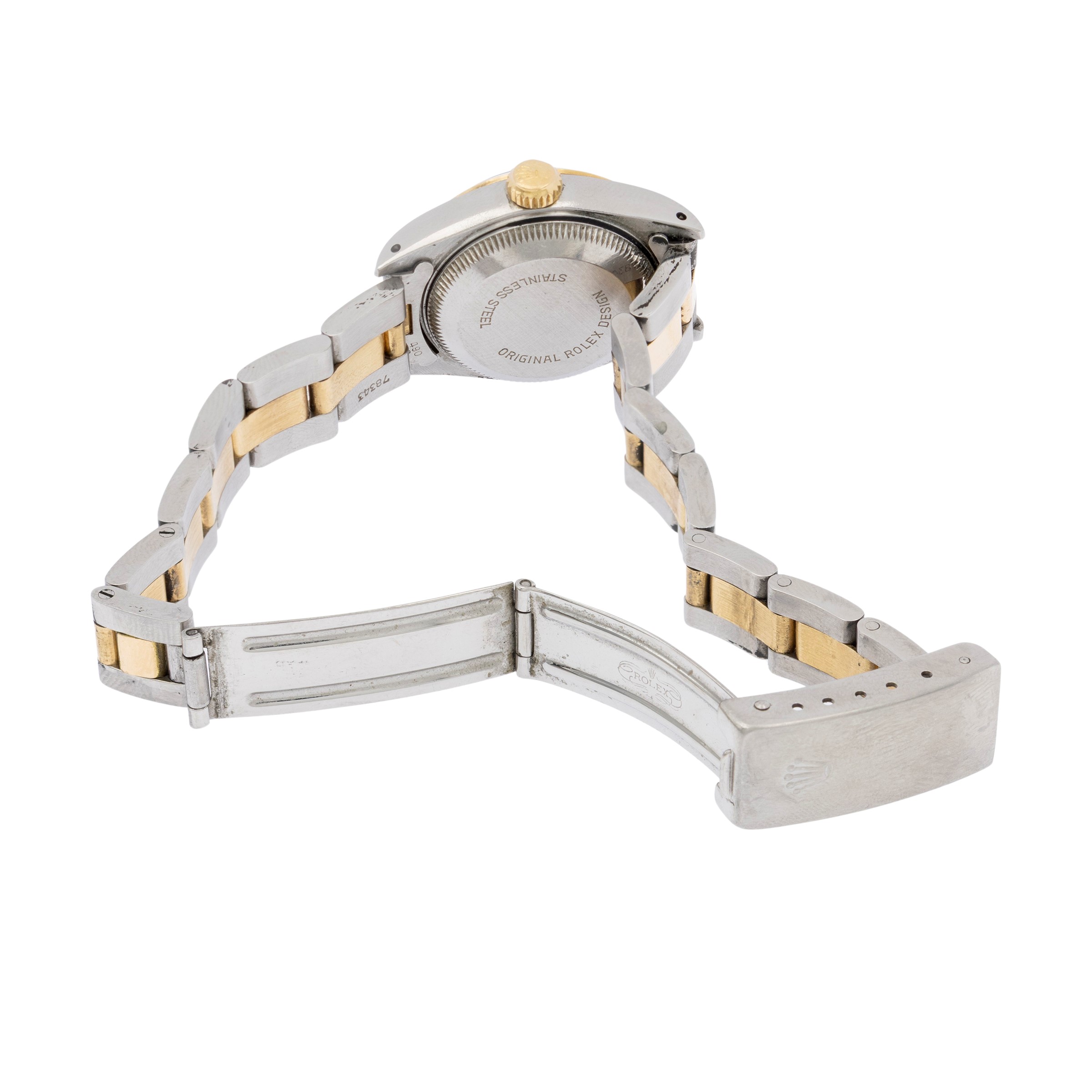 Rolex - Oyster Perpetual Datejust - Orologio da donna in acciaio e oro giallo 18kt, ref. 69163