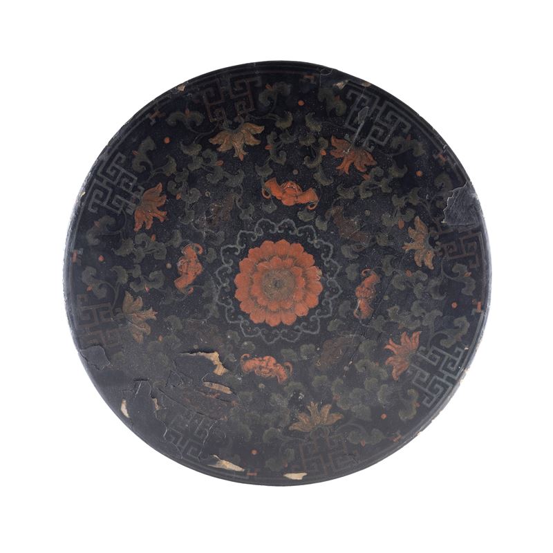Scatola in legno laccato, Cina, XIX-XX secolo