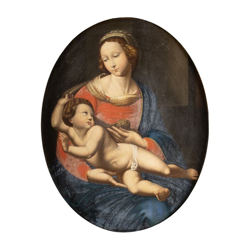 Raffaello Sanzio, Madonna Bridgewater, olio su tela