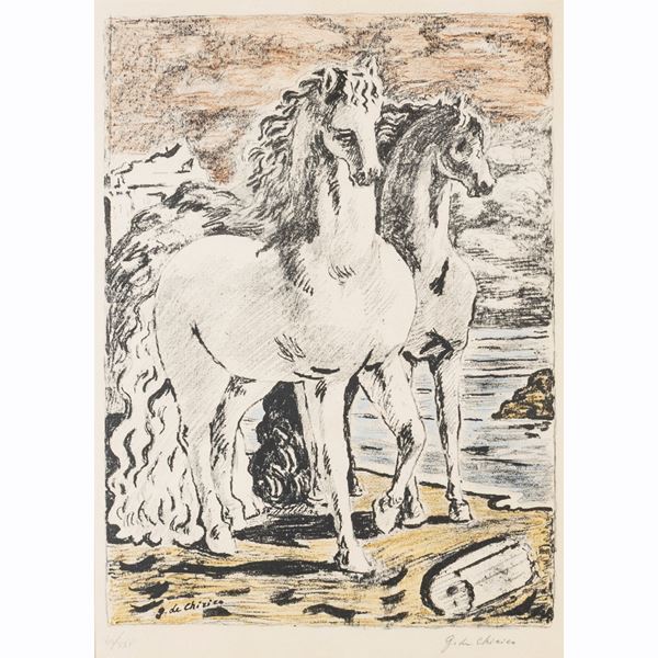 Giorgio de Chirico - "Ancient Horses"