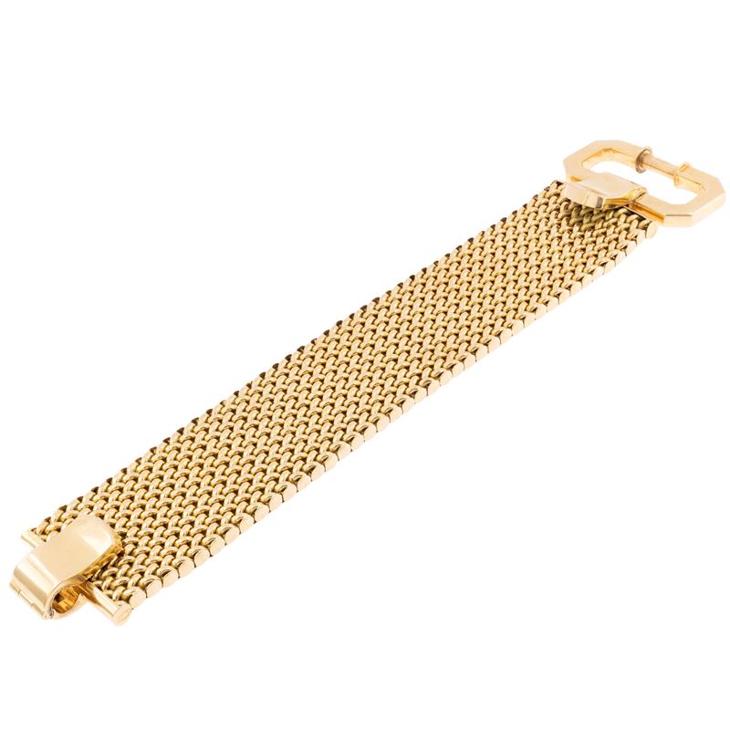 Bracciale a fascia alta in oro giallo 18kt