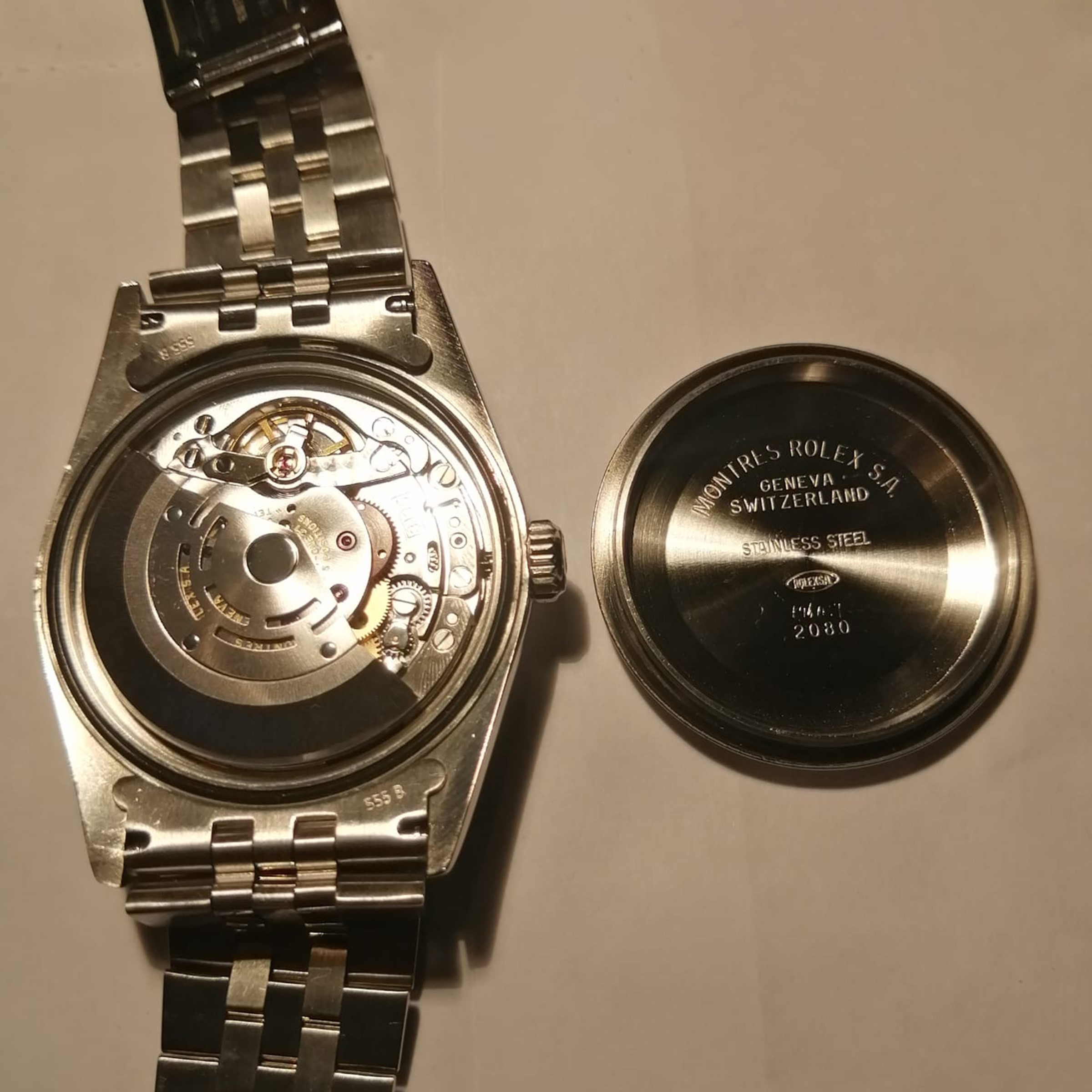 Rolex - Oyster Perpetual Datejust, orologio da polso in acciaio e oro bianco, circa anni '90