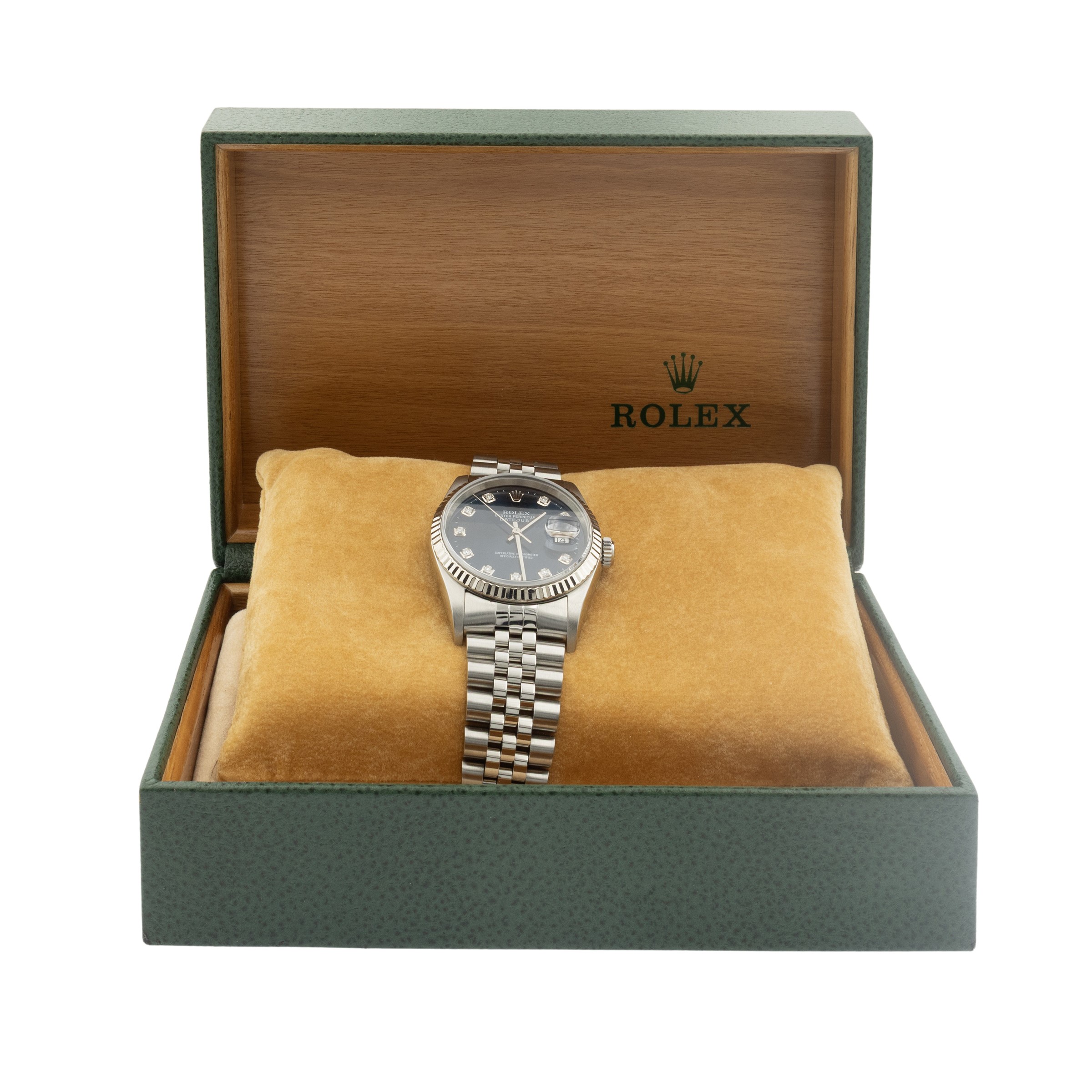 Rolex - Oyster Perpetual Datejust, orologio da polso in acciaio e oro bianco, circa anni '90