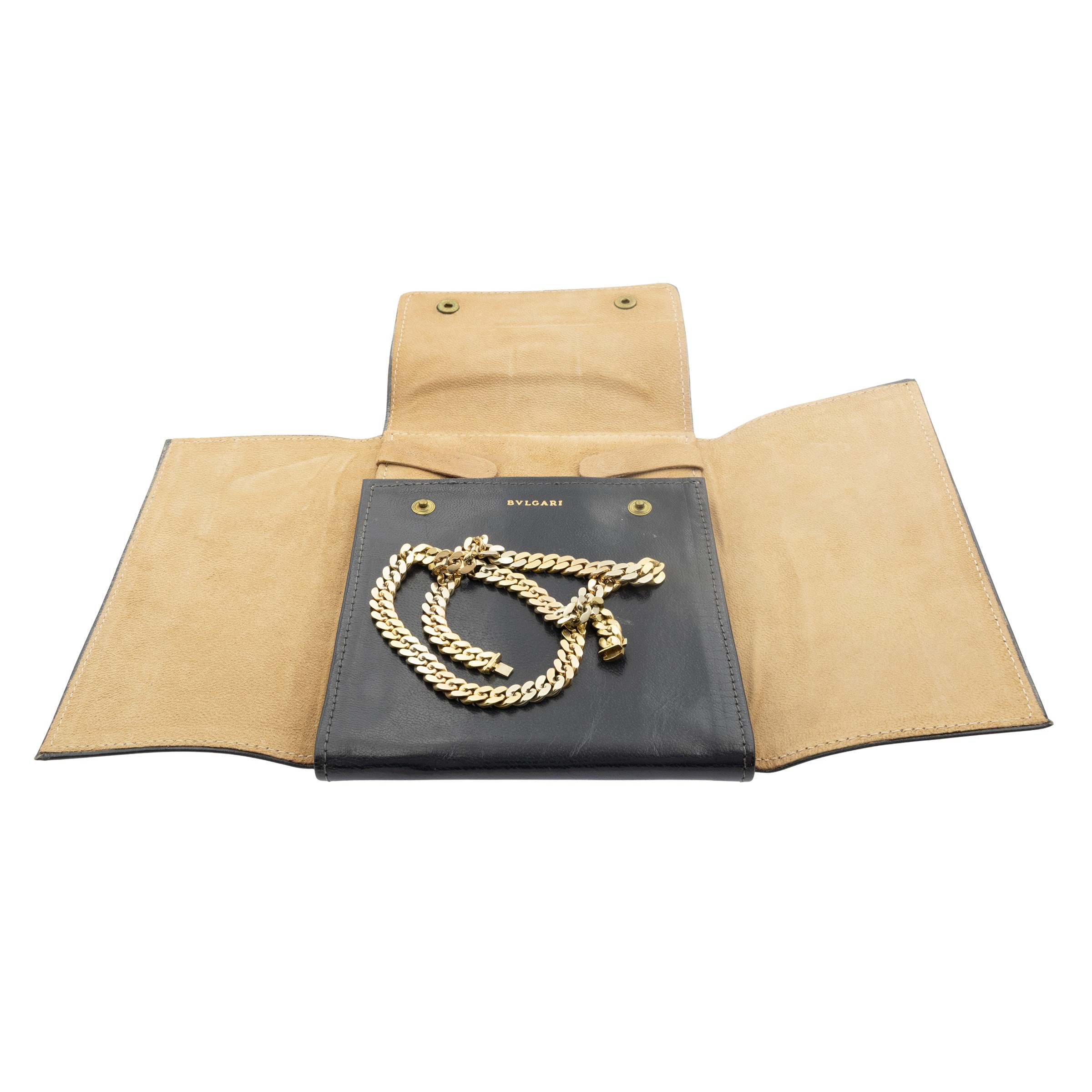 collana a maglia groumette in oro a tre colori 18kt