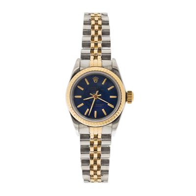 Oyster Perpetual da donna vintage in acciaio e oro giallo 18 kt, ref. 67193