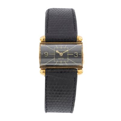Orologio da polso vintage in oro giallo 18kt, anni '30/'40