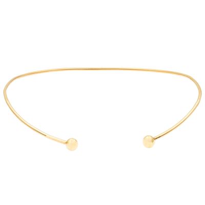 Choker in Oro Giallo 18kt Terminali a Sfera