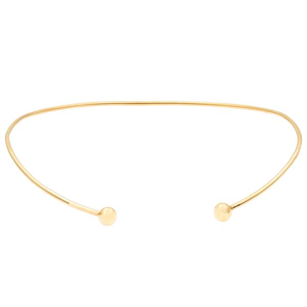 Choker in oro giallo 18kt terminali a sfera  - Asta GIOIELLI E OROLOGI WEB LIVE - Colasanti Casa d'Aste