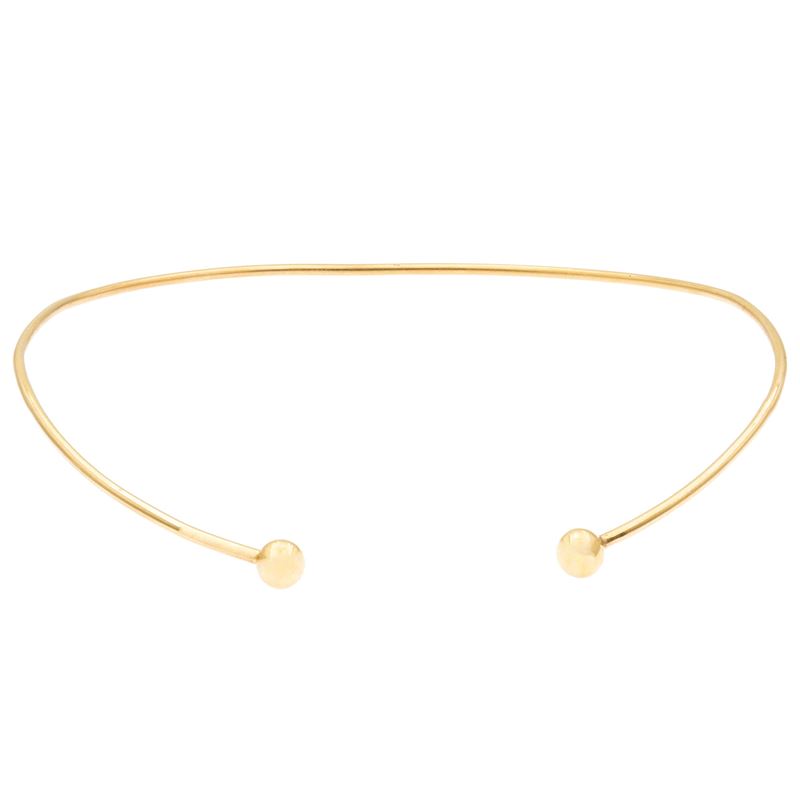Choker in Oro Giallo 18kt Terminali a Sfera