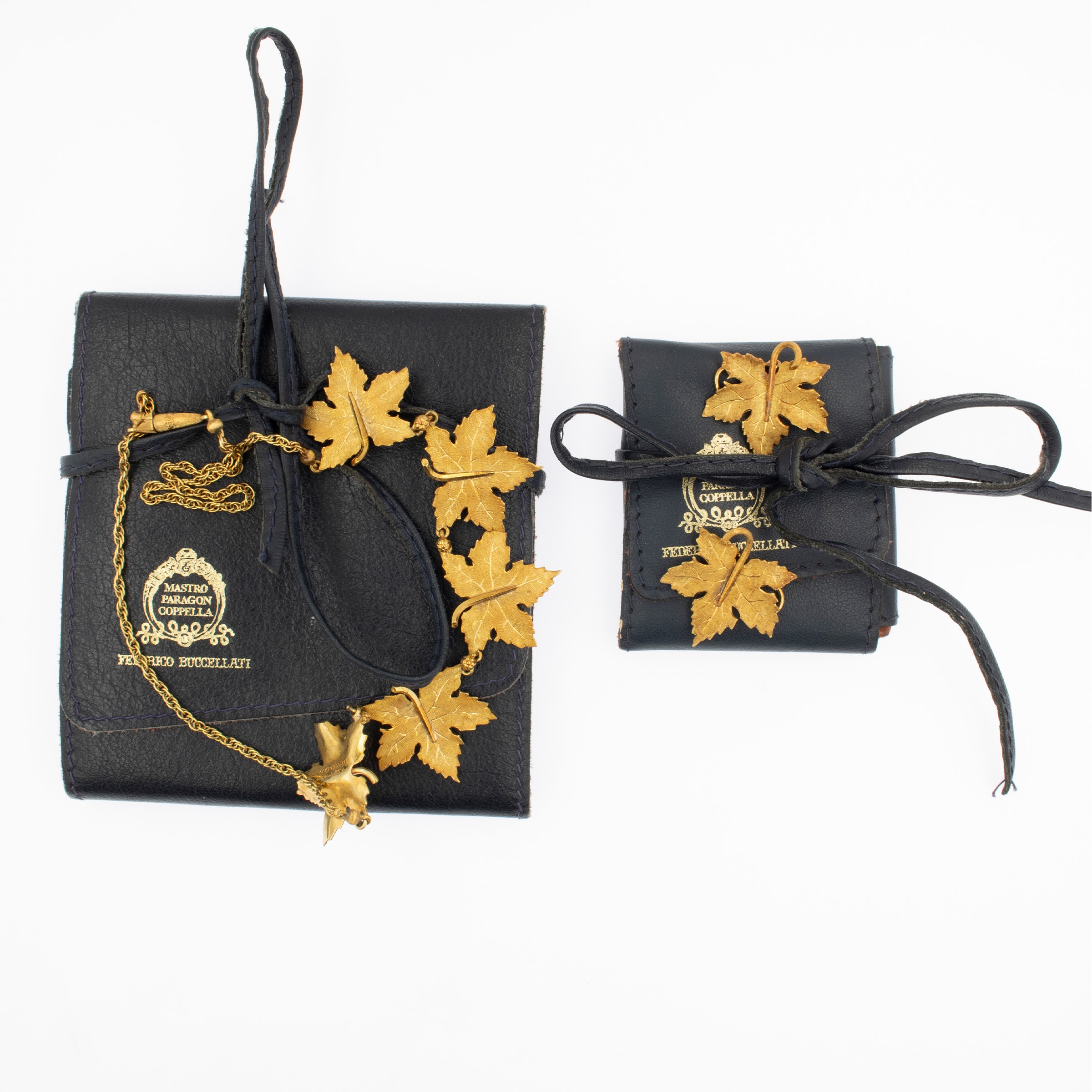 demi parure edera in oro giallo 18kt