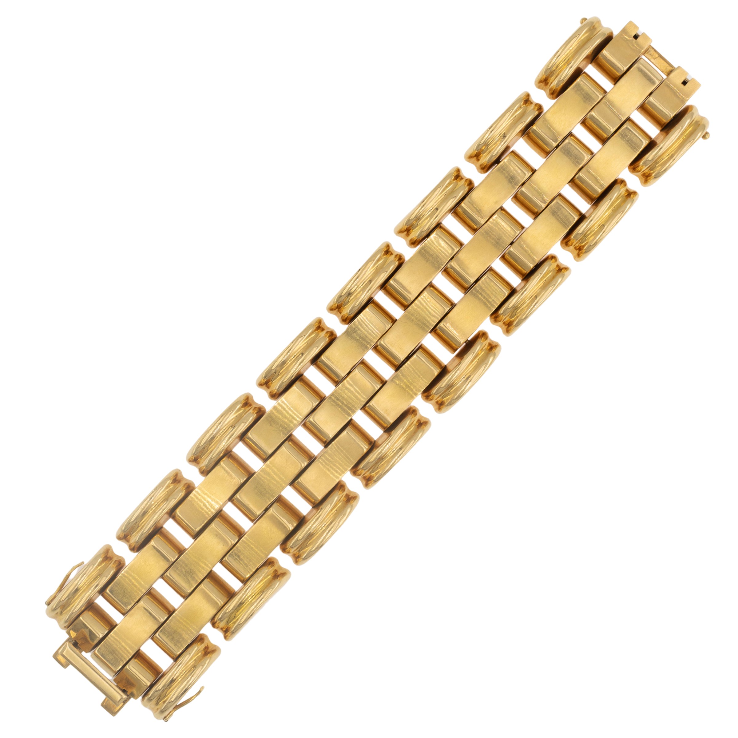 Bracciale a carro armato in oro giallo 18kt