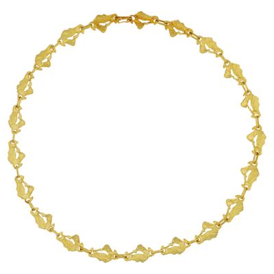 Collana in oro giallo 18kt, Lunghezza 50 cm, Peso 41 gr.