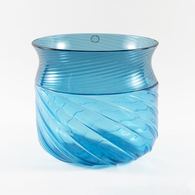 Owe Thorssen Birgitta Carlsson & - Vaso in vetro soffiato colorato (Murano, 1989)