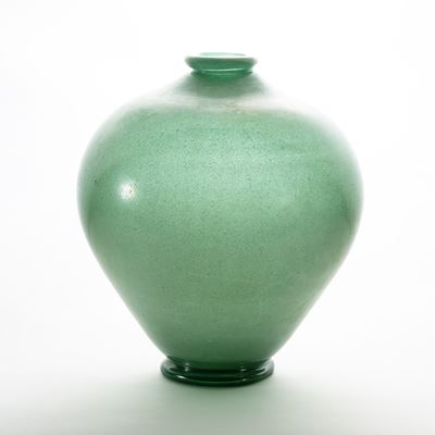 Vaso in vetro pulegoso, Murano anni Trenta