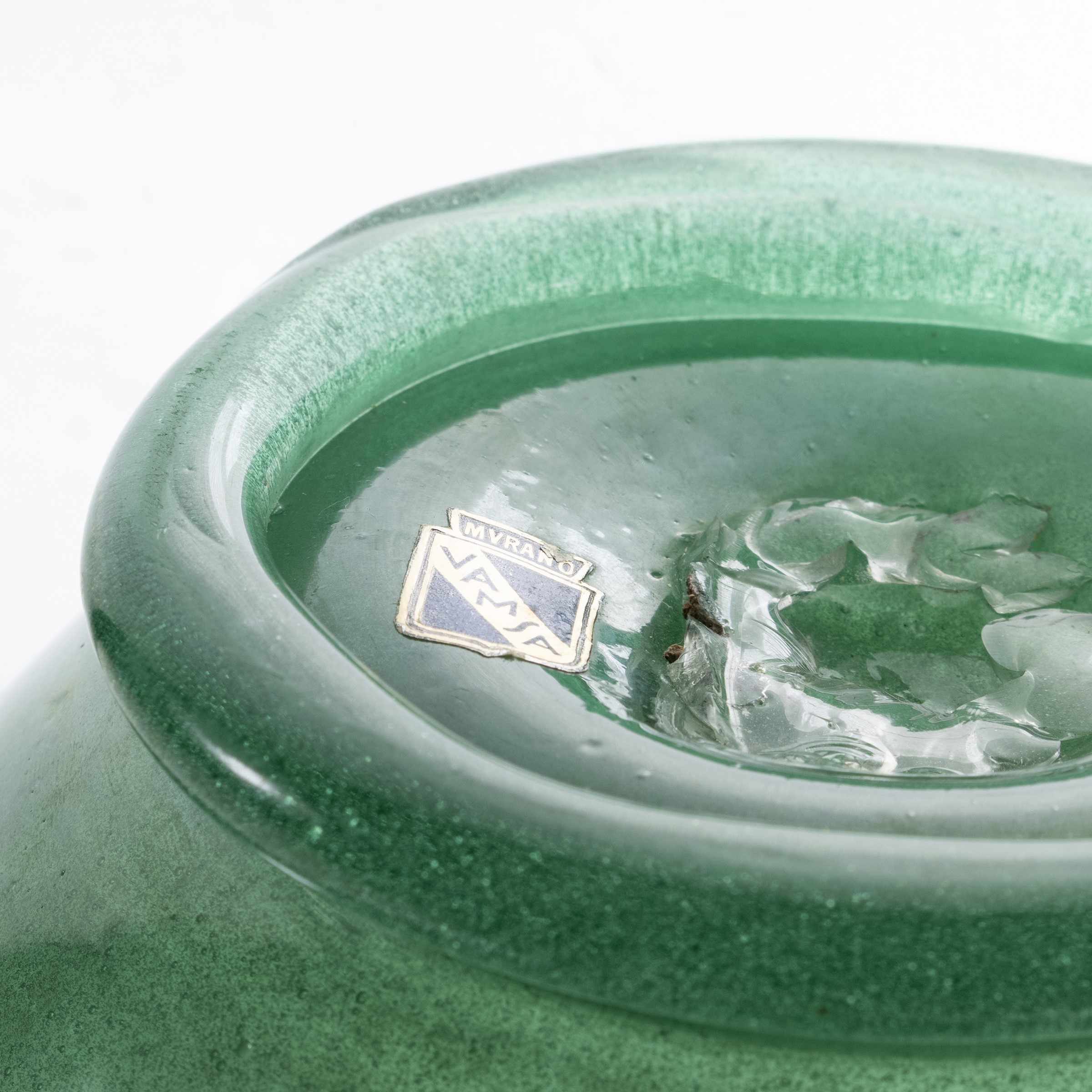 Alfredo Barbini - Vaso in vetro pulegoso, Murano anni Trenta