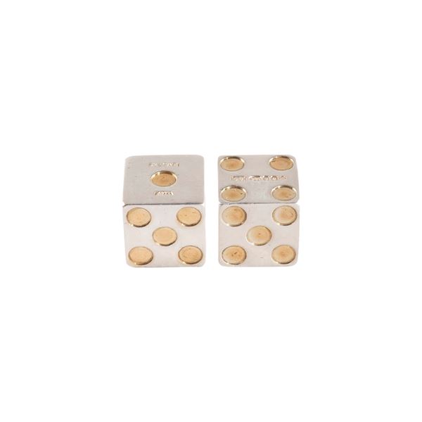 Bvlgari,pair of silver dice