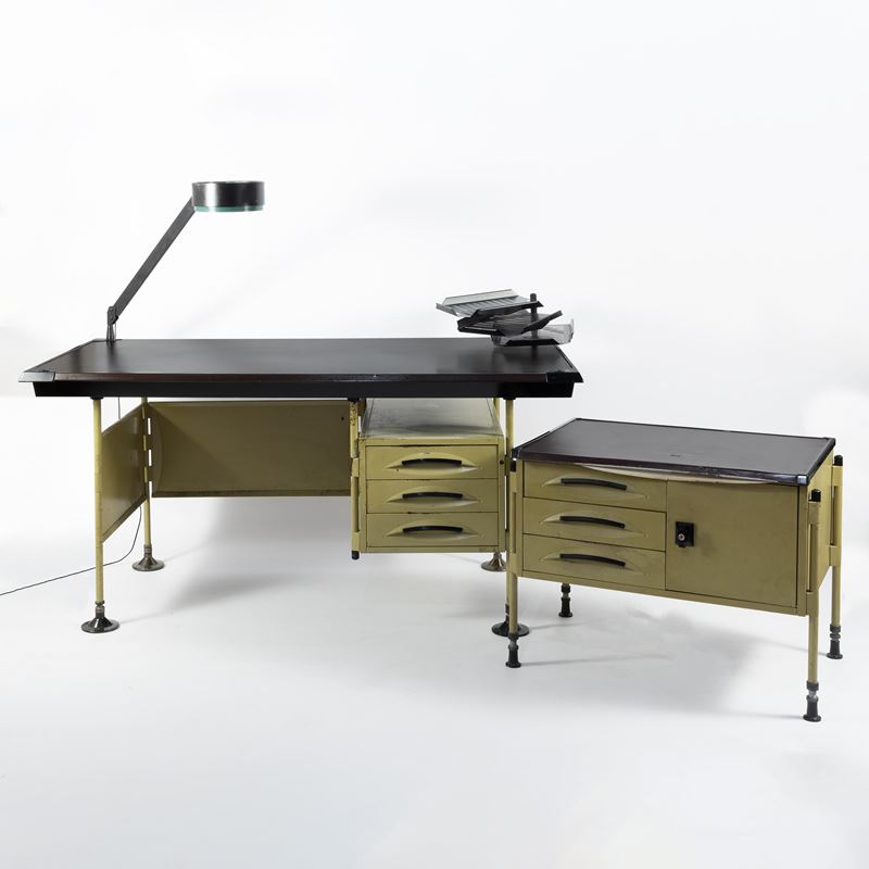 Bbpr Studio - Scrivania della serie “Spazio Modernista” per Olivetti (Italia, 1959)