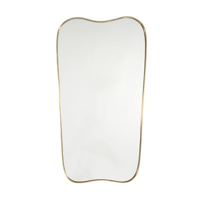 Gio Ponti, Specchio da parete in ottone e vetro specchiato (stile degli anni 50)