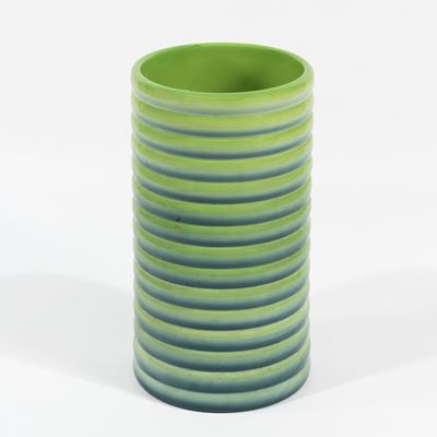 Italia anni Cinquanta, Portaombrelli in ceramica policroma con marchio di produzione