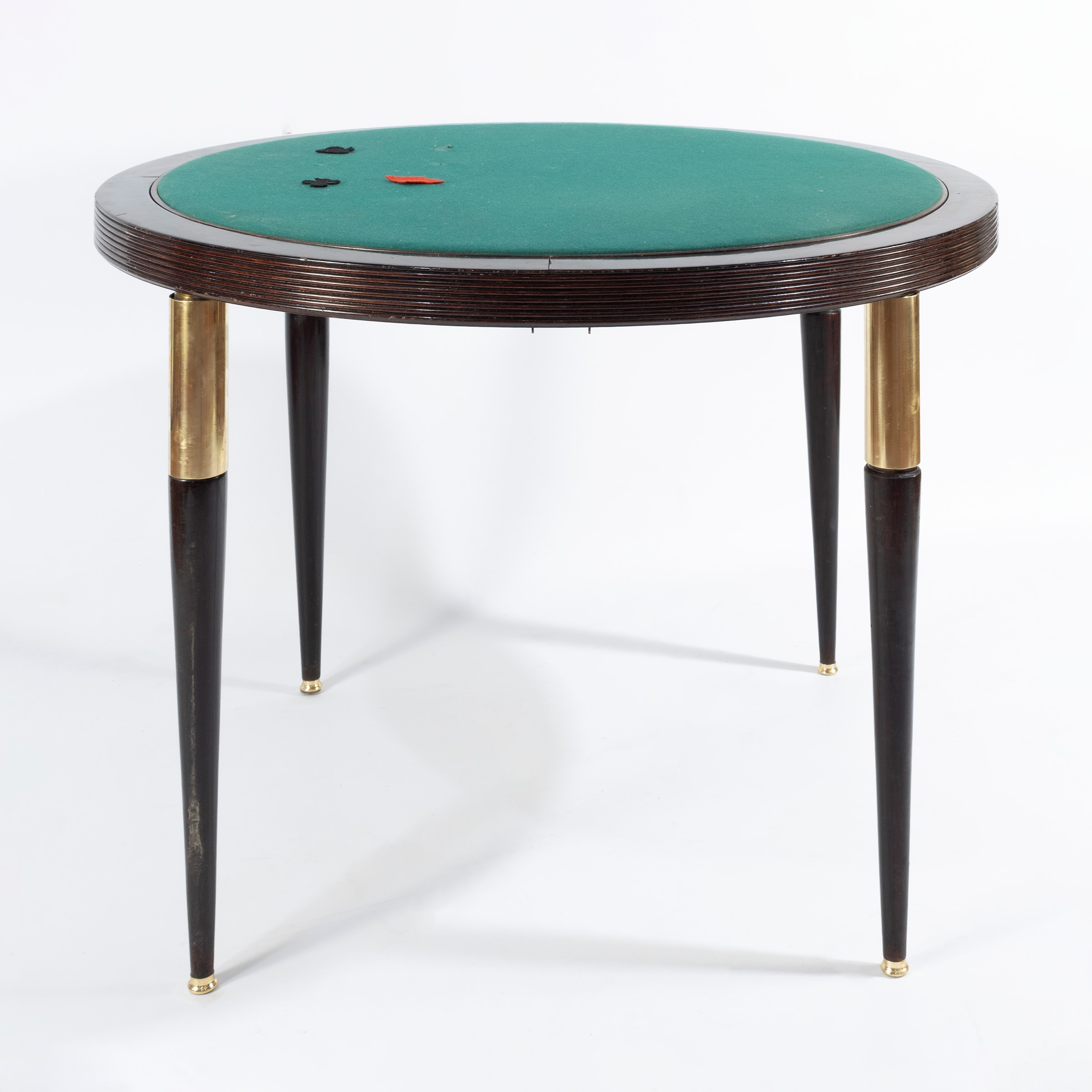 Paolo Buffa - Tavolo da gioco double-face in legno e ottone