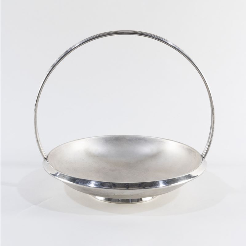 Gio Ponti - Prod. Calderoni – centrotavola in metallo argentato, anni ’30