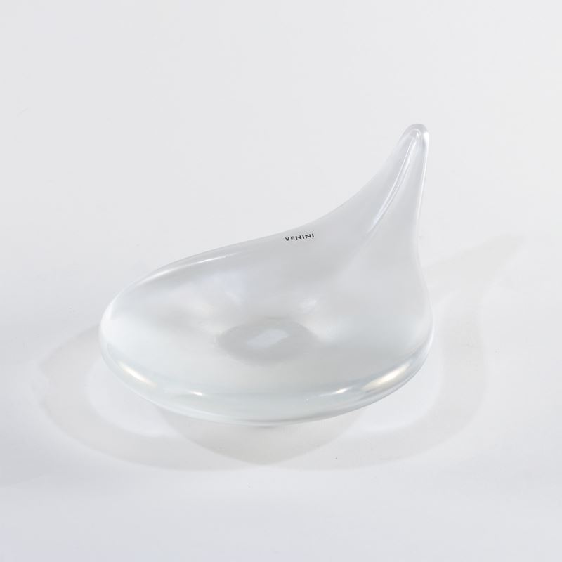 Venini, Svuotatasche “Ali” in vetro iridato, Murano (2006)