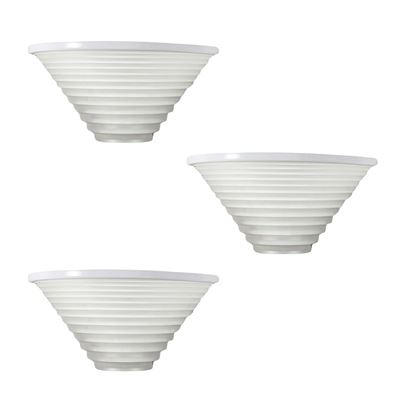 Lampade da parete “Egisto 28” in vetro satinato e metallo verniciato