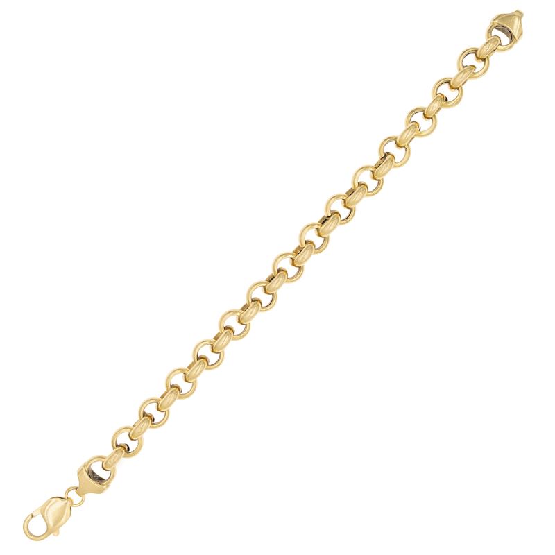 Bracciale in oro giallo 18 kt, maglie incrociate