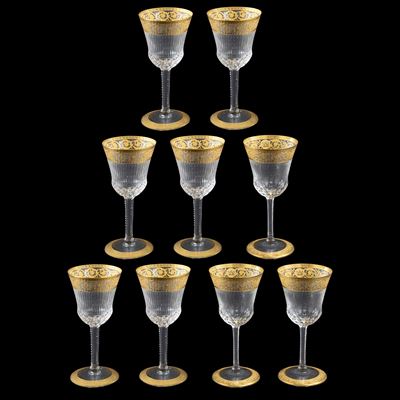 Saint-Louis, dodici bicchieri da liquore modello “Thistle”