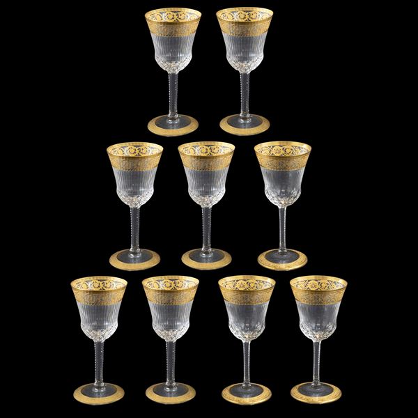 Saint - Louis, set of 12 liqueur glasses
