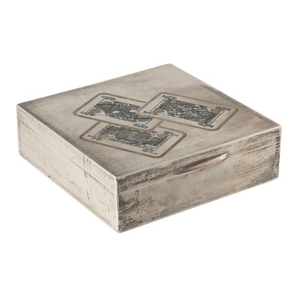 Bvlgari, silver, gold and wood box