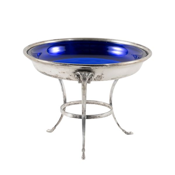 Silver cake stand