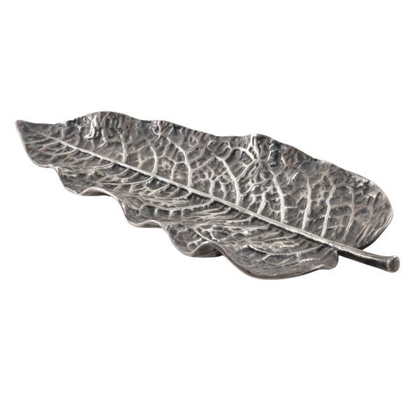 Buccellati, stylized silver leaf